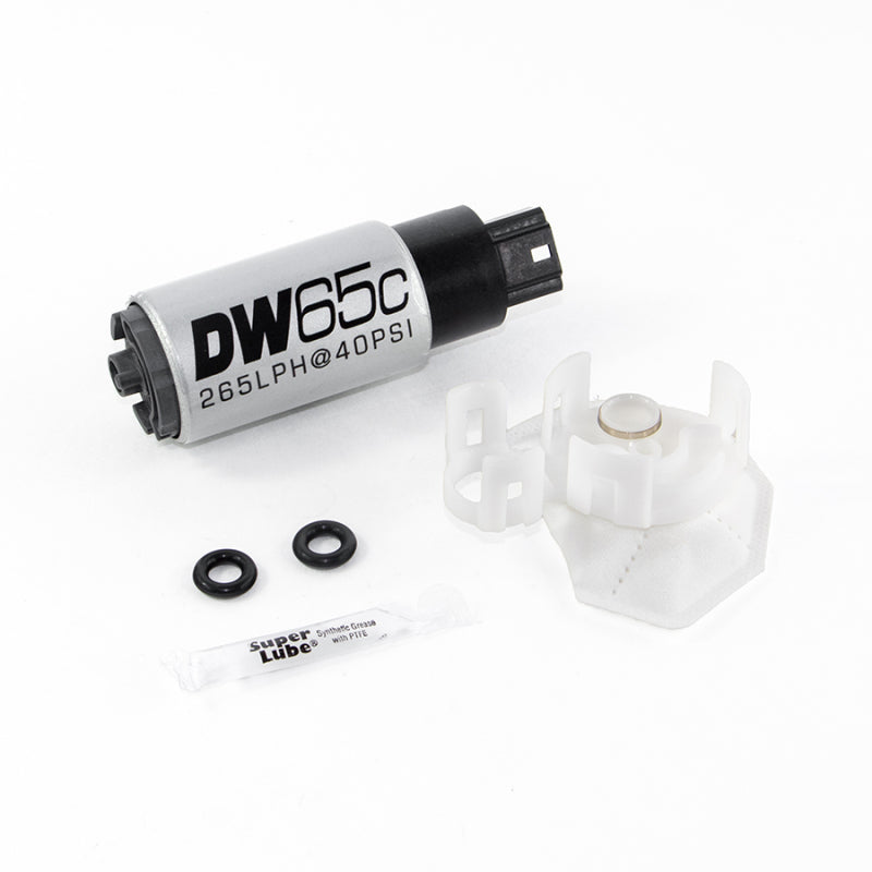 DeatschWerks 265 LPH Compact In-Tank Fuel Pump w/ Set Up Kit 08-15 Mitsu EVO X, 06-13 MazdaSpeed 3/6 - DTX Performance