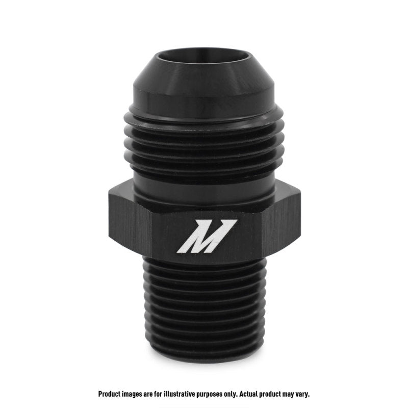 Mishimoto Aluminum -4AN to 1/4 NPT Fitting - Black - DTX Performance