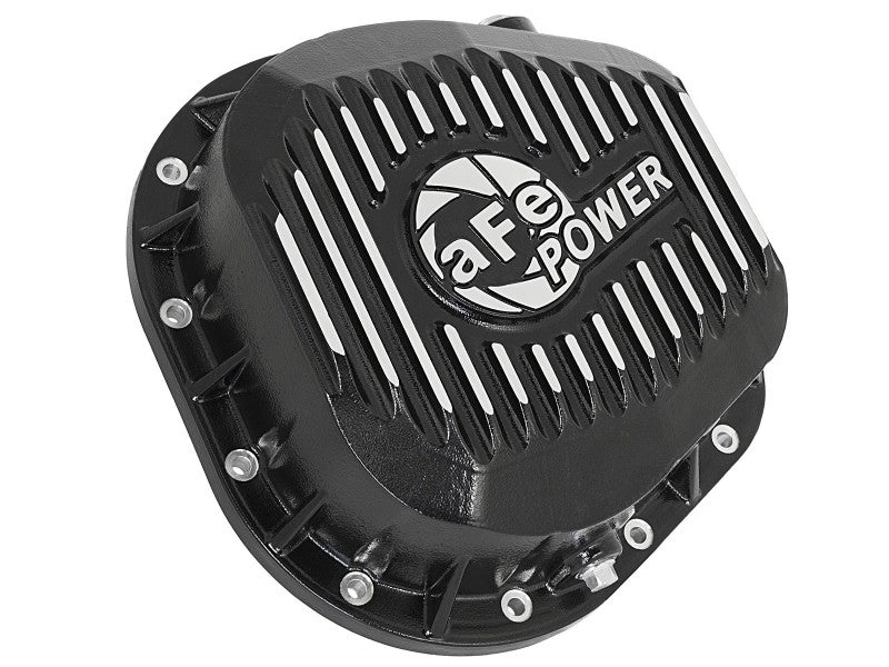 aFe Pro Series Rear Diff Cover Kit Black w/ Gear Oil 86-16 Ford F-250/F-350 V8 7.3L/6.0L/6.4L/6.7L - DTX Performance