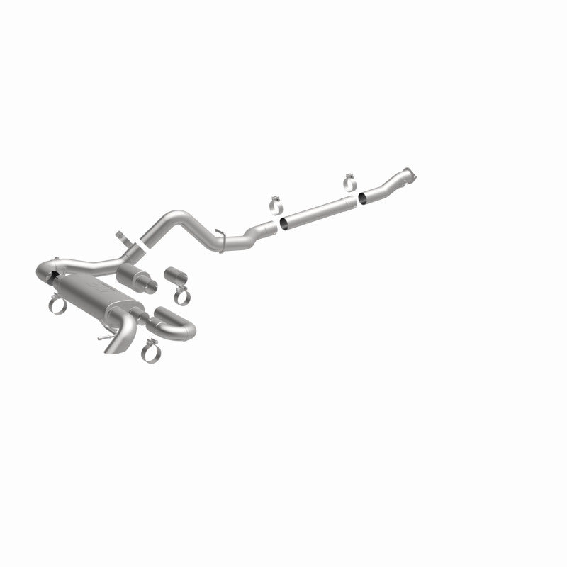 MagnaFlow 2021 Ford Bronco Overland Series Cat-Back Exhaust w/ Single Straight Driver Exit- No Tip - DTX Performance