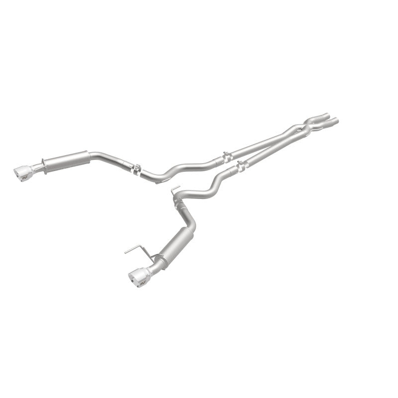 MagnaFlow Cat Back, SS, 2.5in, Competition, Dual Split Polished 4.5in Tips 2015 Ford Mustang V6 3.7L - DTX Performance