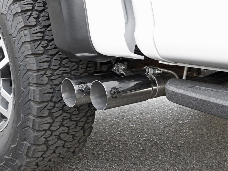 aFe POWER Rebel Series 3in 409 SS Cat Back Exhaust w/ Polished Tips 17 Ford F-150 Raptor V6-3.5L - DTX Performance