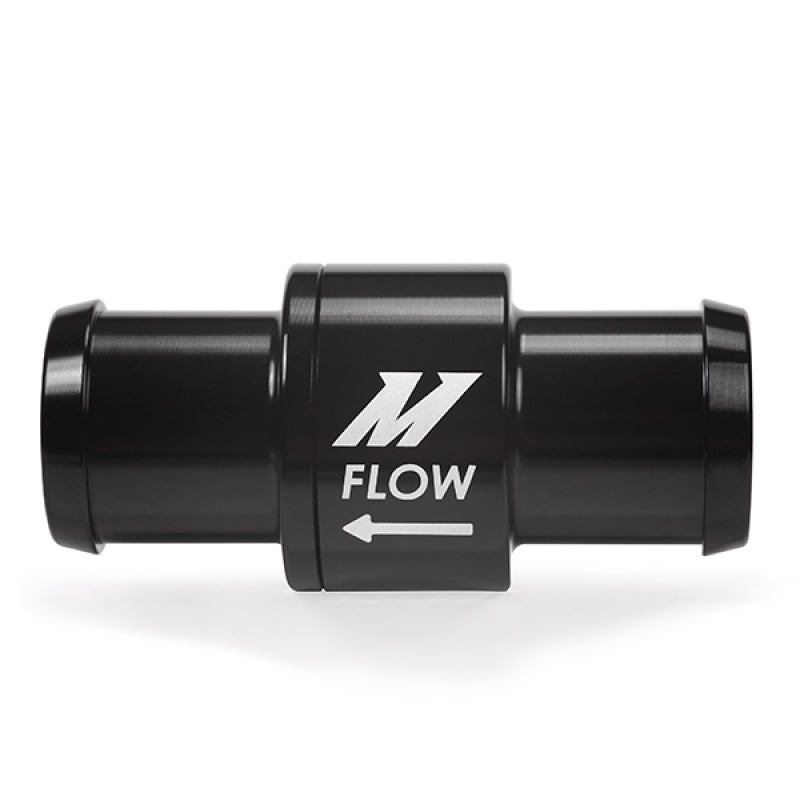 Mishimoto One-Way Check Valve 3/4in Aluminum Fitting - Black - DTX Performance