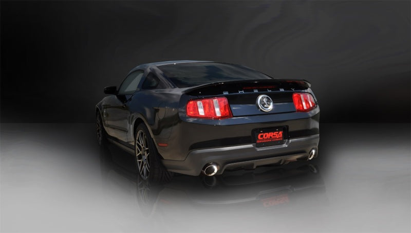 Corsa 11-12 Ford Mustang Shelby GT500 5.4L V8 Polished Sport Axle-Back Exhaust - DTX Performance