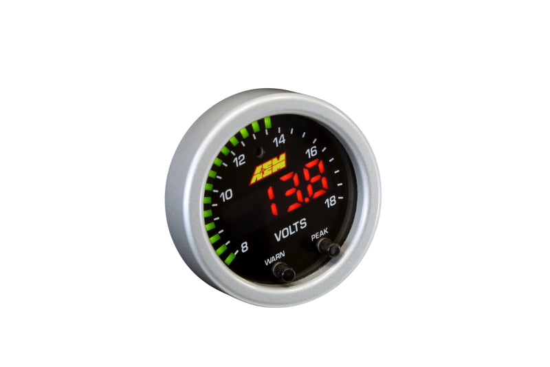 AEM X-Series 8-18V Volt Gauge - DTX Performance