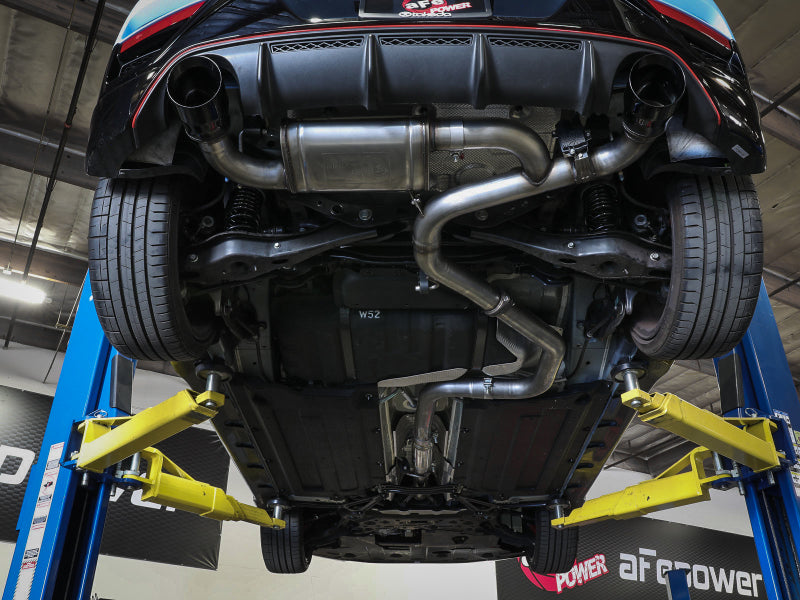 aFe Hyundai Veloster N 21-22 L4-2.0L (t) Takeda Cat-Back Exhaust System- Black Tips - DTX Performance