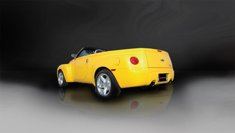 Corsa 03-06 Chevrolet SSR 5.3L V8 3in Cat-Back Dual Rear w Single 4in Black Pro-Series Tips - DTX Performance