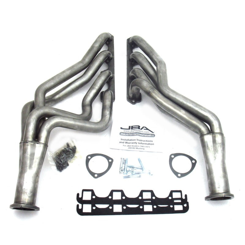 JBA 65-73 Ford Mustang 260-302 SBF 5 Speed T5/T56 1-3/4in Primary Raw 409SS Long Tube Header - DTX Performance