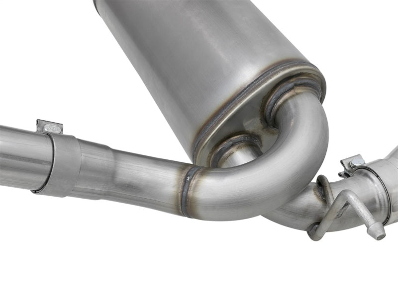 aFe Rebel Series 2.5in 409 SS Cat-Back Exhaust w/ Polished Tips 07+ Jeep Wrangler (JK) V6 3.6L/3.8L - DTX Performance