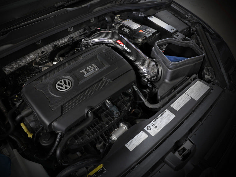 aFe 15-19 VW Golf R (MKVII) L4-2.0L (t) Track Series Carbon Fiber Intake System w/ Pro 5R Filter - DTX Performance