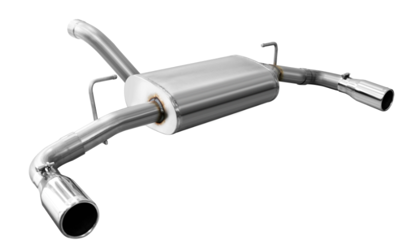 Corsa 18+ Jeep Wrangler JL 2.5in Dual Rear Exit Polished Tips Touring Axle-Back Exhaust - DTX Performance