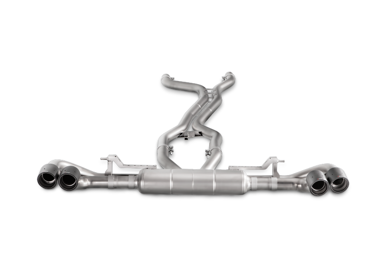 Akrapovic 15-17 Porsche Cayenne GTS (958 FL) Evolution Link Pipe Set (Titanium) - DTX Performance