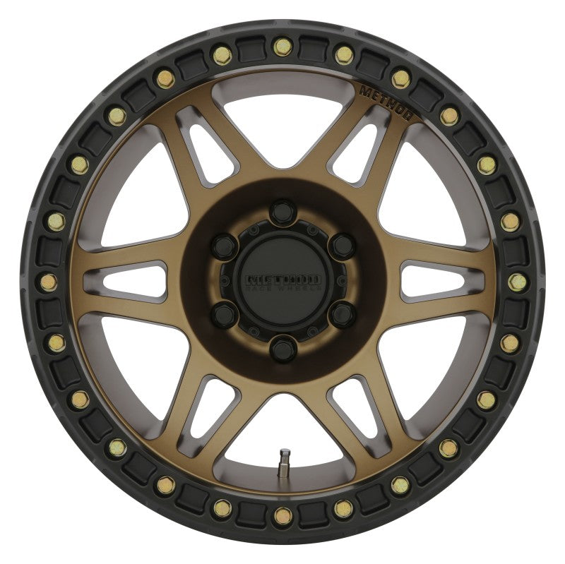 Method MR106 Beadlock 17x9 -44mm Offset 5x5 71.5mm CB Method Bronze w/BH-H24125 Wheel - DTX Performance