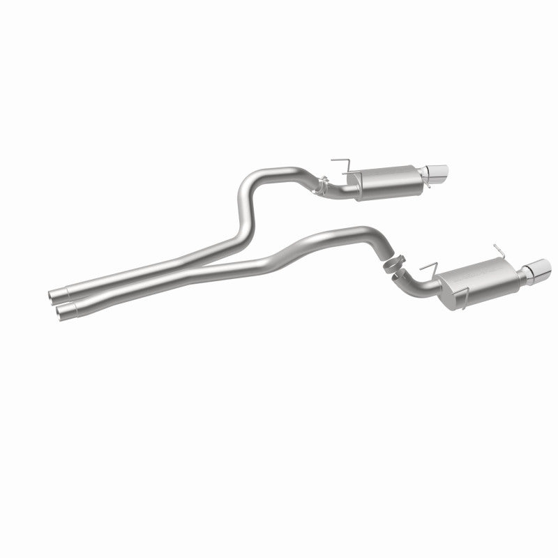 MagnaFlow 13 Ford Mustang Dual Split Rear Exit Stainless Cat Back Performance Exhaust (Street) - DTX Performance