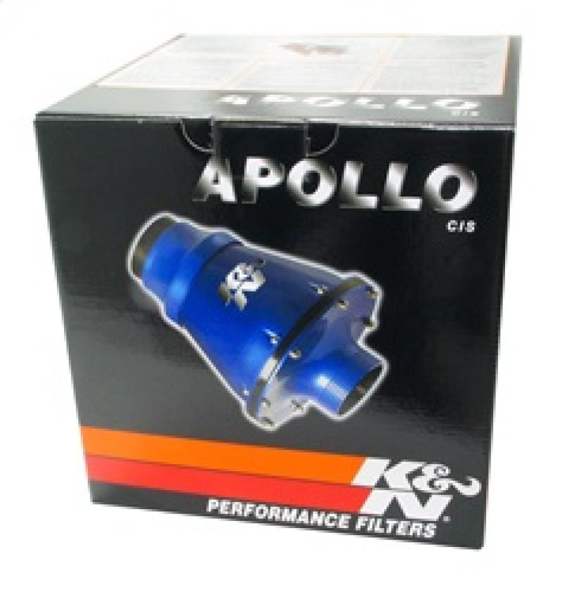 K&N Universal Apollo Black Cold Air Intake - 70mm OD FLG PP - DTX Performance