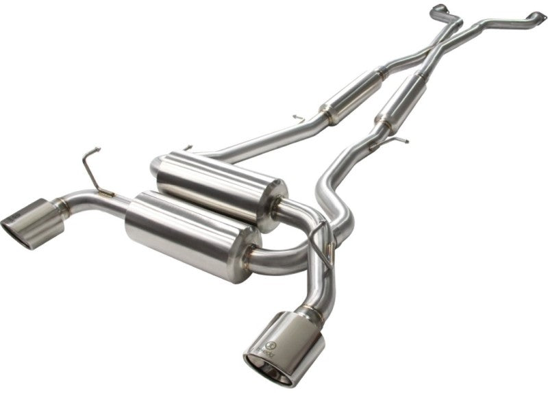 aFe Takeda 2-1/2in 304SS Cat-Back Exhaust Infiniti G37 08-13/Q60 14-15 V6-3.7 w/ Polished Tips - DTX Performance