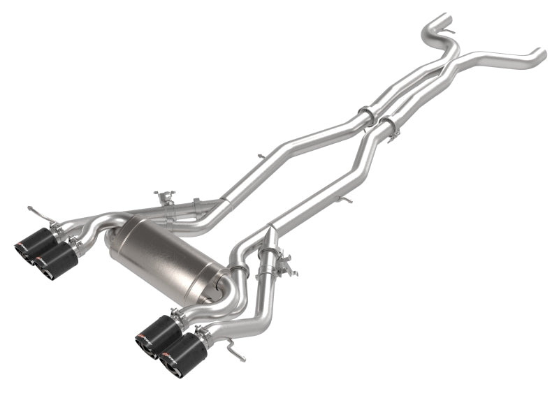 aFe MACHForce XP Exhausts Cat-Back SS 19-21 BMW M2 Competition L6-3.0L w/Carbon Tips - DTX Performance