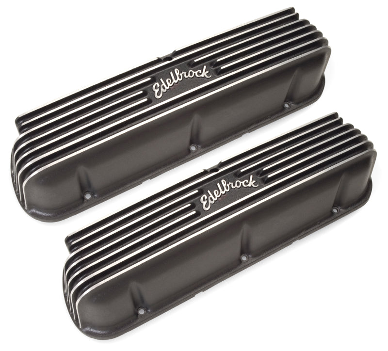 Edelbrock Valve Cover Classic Series Ford 1962-95 221 351W V8 Black - DTX Performance