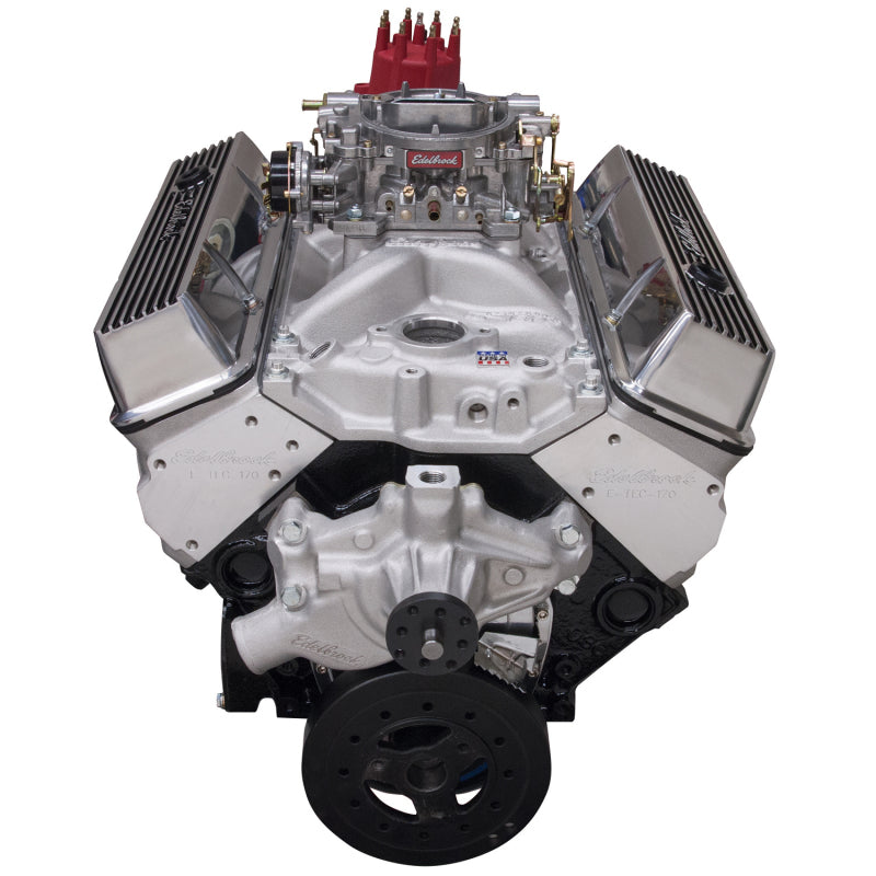 Edelbrock Crate Engine Edelbrock 9 0 1 Performer E-Tec w/ Short Water Pump As Cast - DTX Performance