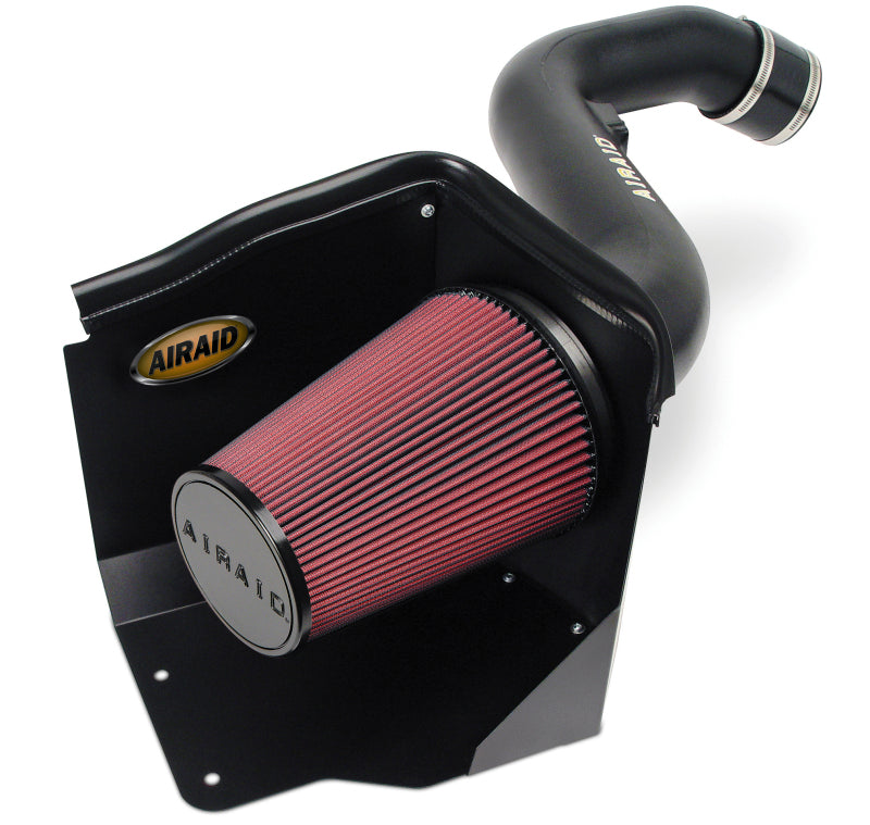 Airaid 2005 Chevy HD Duramax 6.6L (Tall Hood Only) CAD Intake System w/ Tube (Dry / Red Media) - DTX Performance