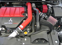 Load image into Gallery viewer, K&amp;N 08-09 Mitsubishi Evo X Wrinkle Red Typhoon Short Ram Intake - DTX Performance