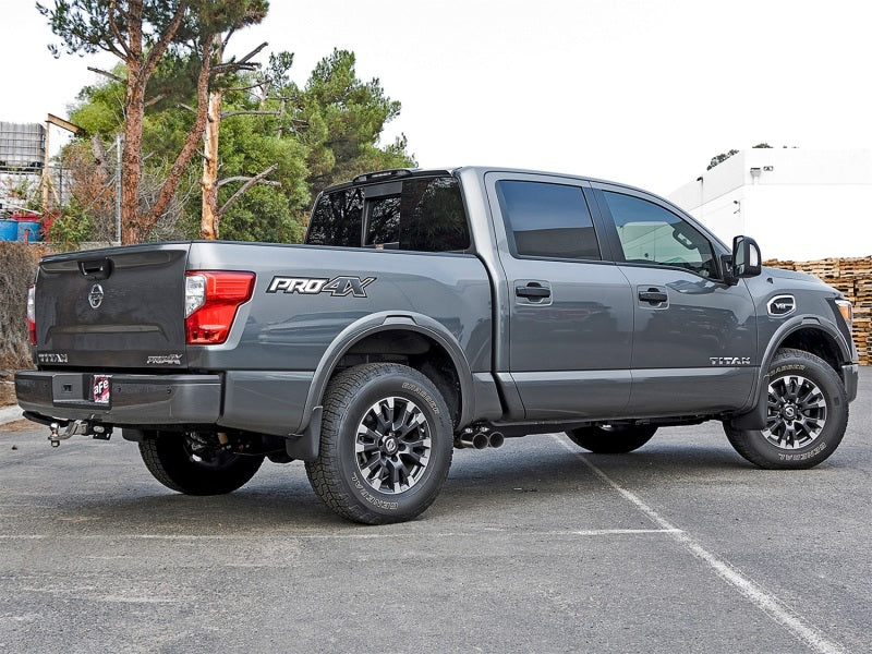 aFe POWER Rebel Series 2-1/2in 409 SS Cat Back Exhaust w/ Polished Tips 16-17 Nissan Titan V8 5.6L - DTX Performance