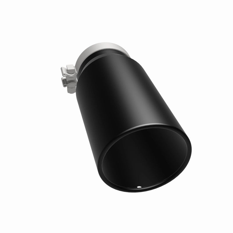 MagnaFlow Tip Stainless Black Coated Single Wall Round Single Outlet 5in Dia 4in Inlet 13in L - DTX Performance