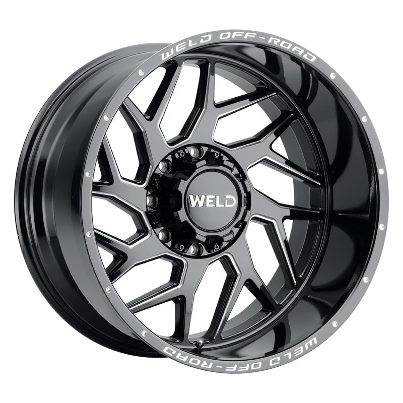 Weld Off-Road W117 22X10 Fulcrum 8X170 ET-18 BS4.75 Gloss Black MIL 125.1 - DTX Performance