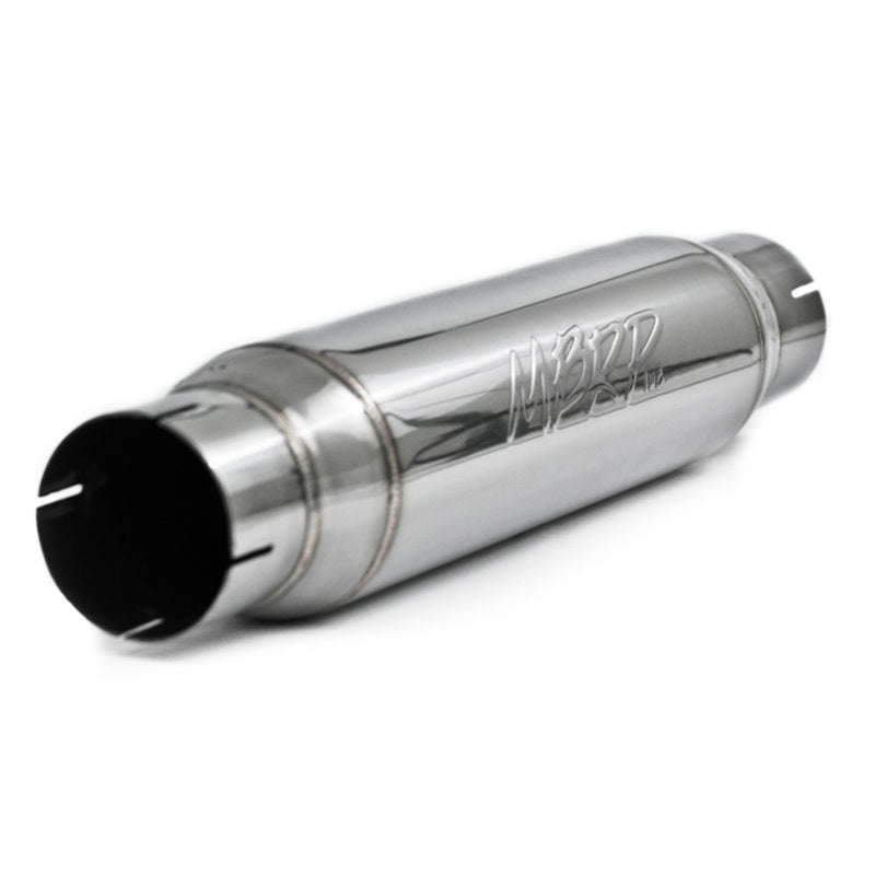 MBRP Universal Resonator 3in Inlet /Outlet 16in Body 20in Overall T304 - DTX Performance