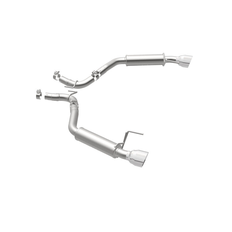 MagnaFlow Axle Back, SS, 2.5in, Competition, Dual Split Polish 4.5in Tip 2015 Ford Mustang Ecoboost - DTX Performance