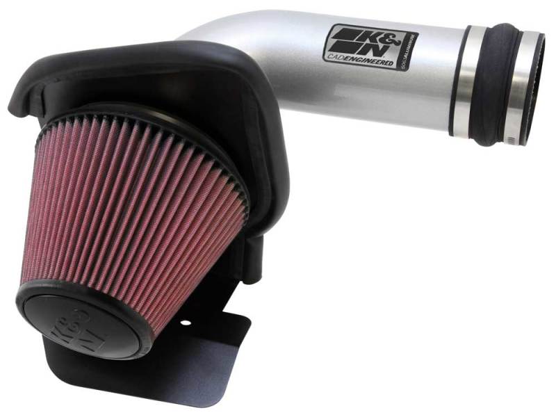 K&N 11 Ford Taurus SHO 3.5L V6 Silver Typhoon Cold Air Intake - DTX Performance