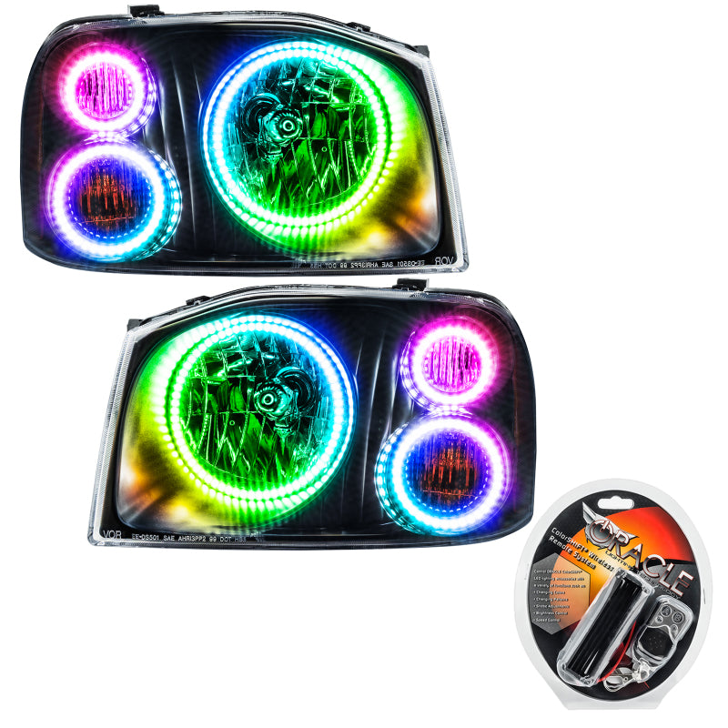 Oracle 01-04 Nissan Frontier SMD HL - Triple Halo - ColorSHIFT - DTX Performance