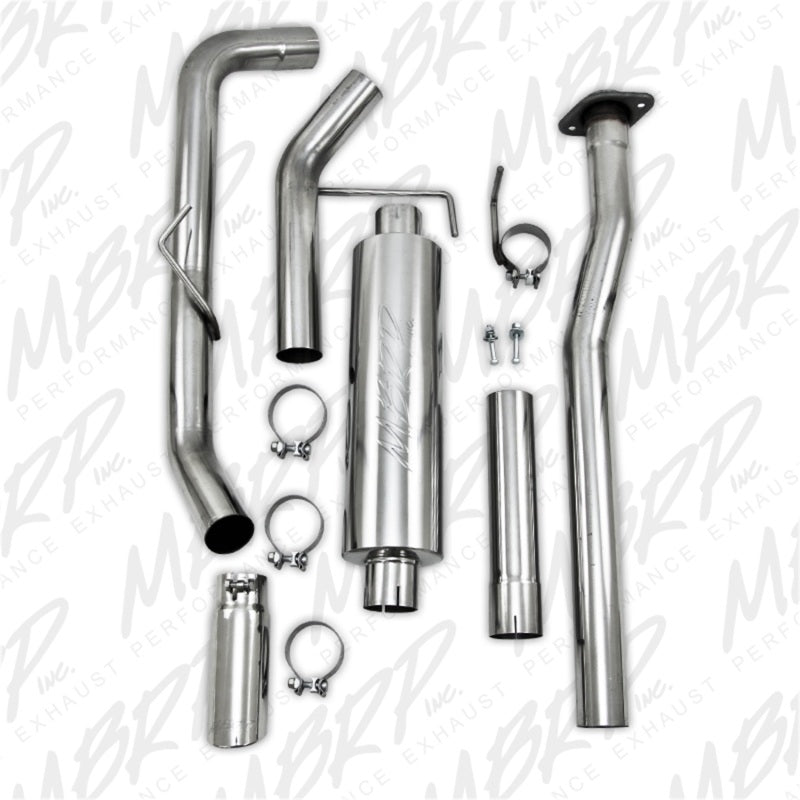 MBRP 11-12 Ford F150 V6 Ecoboost 3in T409 Cat Back Single Side Exit - DTX Performance