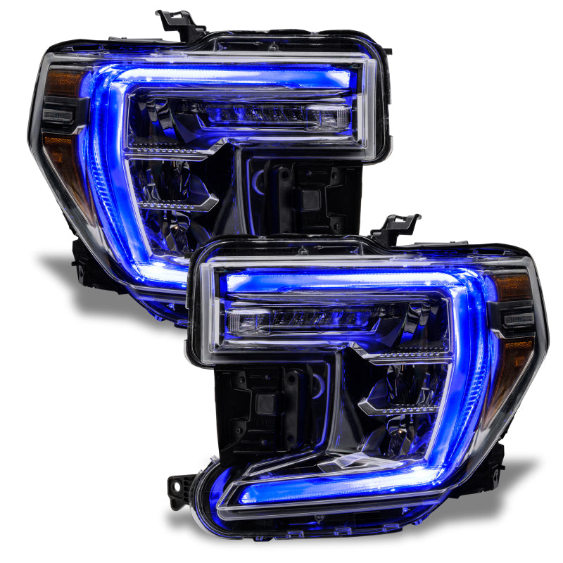 Oracle 19-21 GMC Sierra 1500 RGB+W Headlight DRL Upgrade Kit - ColorSHIFT w/o Controller - DTX Performance