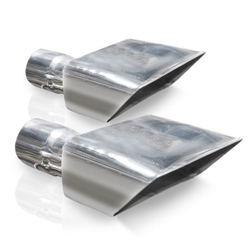 Stainless Works Hot Rod Box Exhaust Tips 2in Inlet - DTX Performance