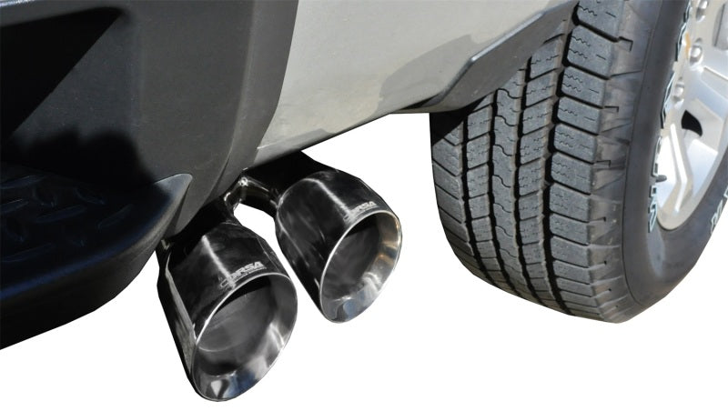 Corsa 14 GMC Sierra/Chevy Silv 1500 Reg. Cab/Std. Bed 5.3L V8 Polished Sport Single Side CB Exhaust - DTX Performance