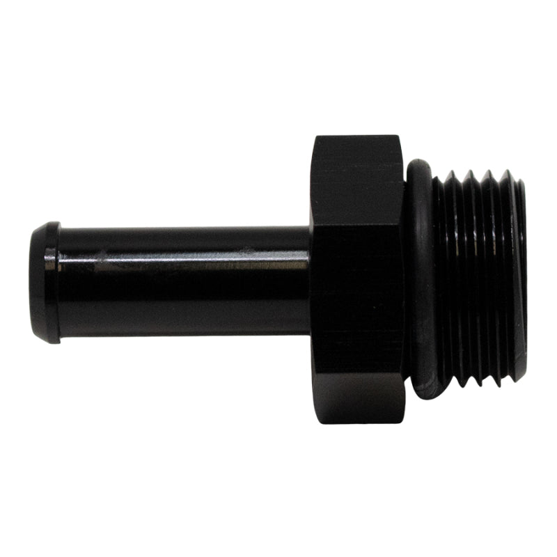 DeatschWerks 8AN ORB Male to 3/8in Male Barb Fitting (Incl O-Ring) - Anodized Matte Black - DTX Performance