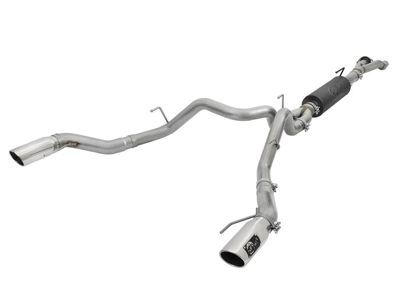 aFe MACHForce-XP 3in to 3-1/2in 304 SS Cat-Back Exhaust w/Polished Tips 17-18 Ford F-150 Raptor 3.5L - DTX Performance