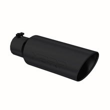 Load image into Gallery viewer, MBRP Universal Tip 6in OD Rolled End 4in Inlet 18in L Black Coated Exhaust Tip - DTX Performance