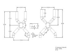 Load image into Gallery viewer, Kooks Universal 3in X-Pipe Kit - DTX Performance