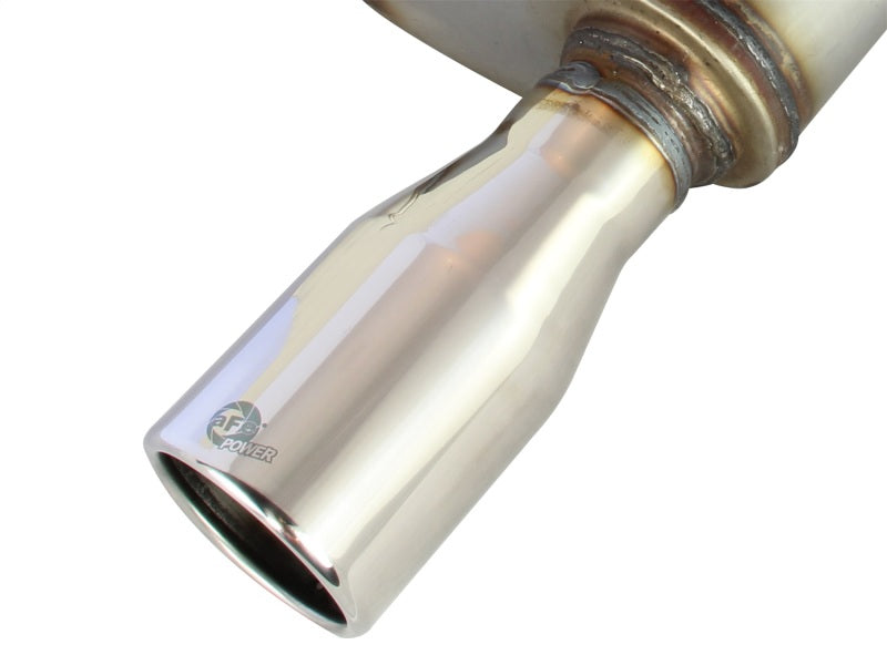 aFe Axle-Back Exhaust 2.5in 409SS w/Polished Tip 05-09 Ford Mustang V6 4.0L - DTX Performance