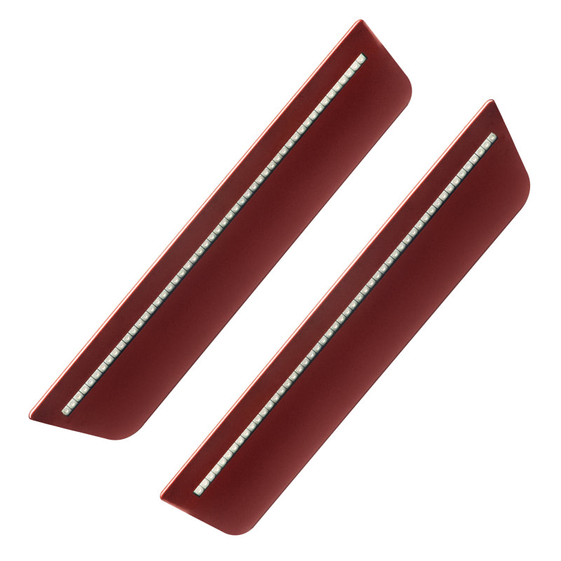 Oracle 11-14 Dodge Charger Rear Concept Sidemarker Set - Clear - High Octane Red Pearl (MRRPRR) - DTX Performance