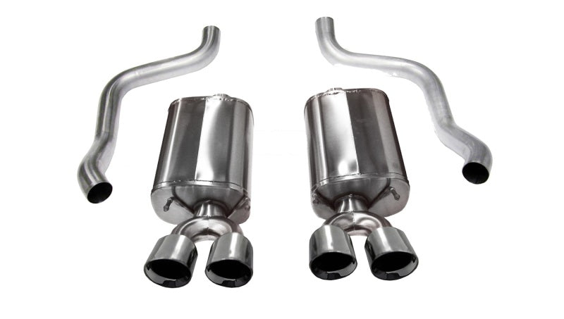 Corsa 09-13 Chevrolet Corvette C6 6.2L V8 Polished Sport Axle-Back Exhaust - DTX Performance