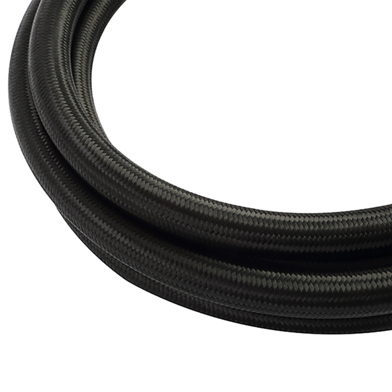 Mishimoto 6Ft Stainless Steel Braided Hose w/ -6AN Fittings - Black - DTX Performance