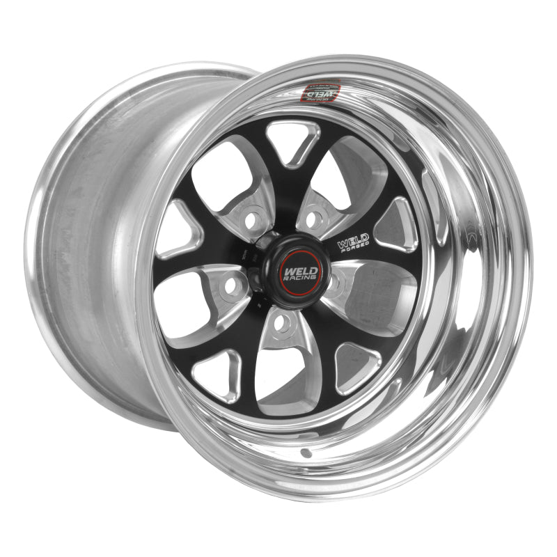 Weld S76 15x5 / 5x4.75 BP / 3.5in. BS Black Wheel (Low Pad) - Non-Beadlock - DTX Performance