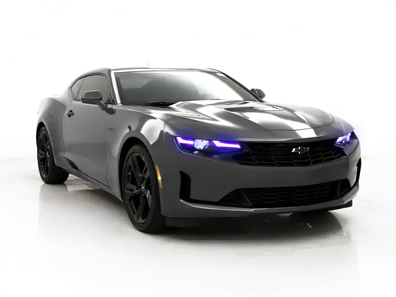 Oracle 19-21 Chevy Camaro LS/LT RGB+A Headlight DRL Upgrade Kit - ColorSHIFT w/ RF Controller - DTX Performance