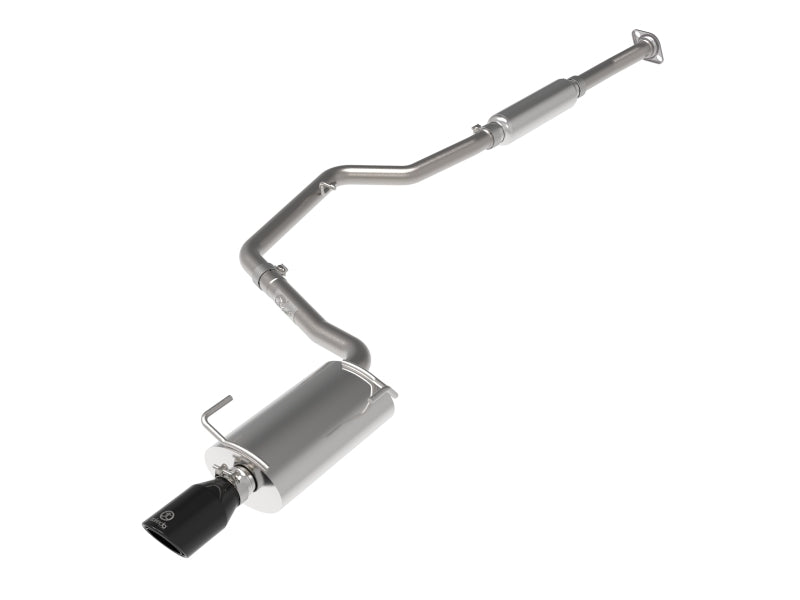 aFe POWER Takeda 12-16 Subaru Impreza 2.0L 2.5in 304SS CB Exhaust w/ Black Tips - DTX Performance