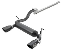 Load image into Gallery viewer, aFe Rebel Series 2.5in 409 SS Cat-Back Exhaust w/ Black Tips 18-19 Jeep Wrangler (JL) V6 3.6L - DTX Performance