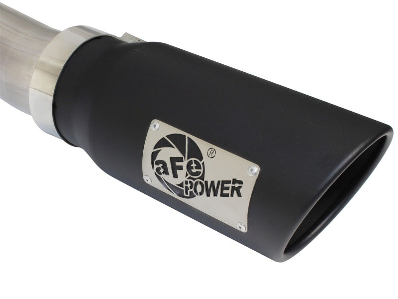 aFe MACHForce XP Exhaust 3in-3.5in SS Single Side Ext CB w/ Black Tip 99-04 Ford F150 V8 5.4L/6.8L - DTX Performance