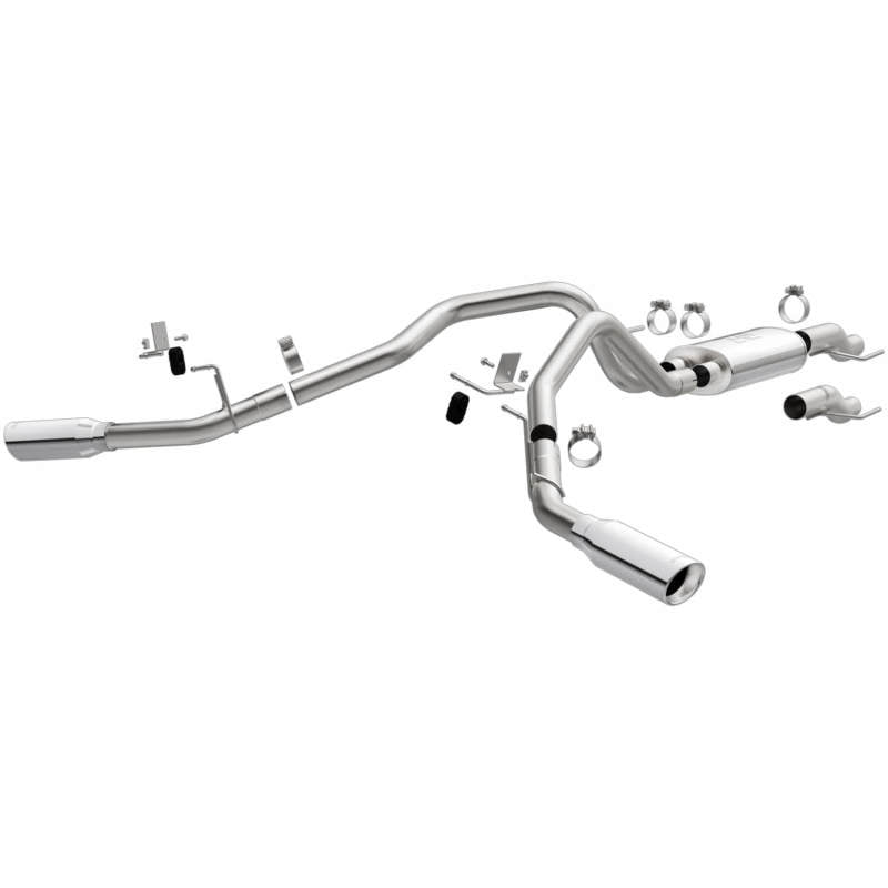 Magnaflow 15-21 Ford F-150 Street Series Cat-Back Performance Exhaust System- Dual Polished Tips - DTX Performance